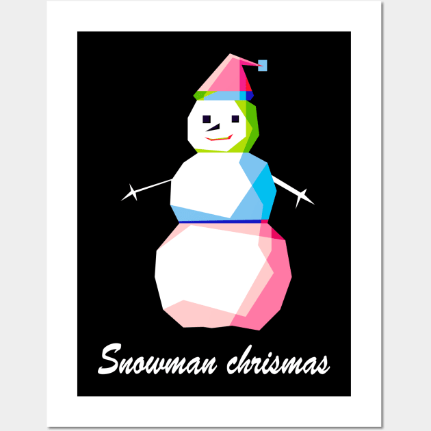 Christmas Day 2020 Snowman Wall Art by Yopi